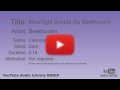 Moonlight Sonata By Beethoven Beethoven Classical Dark YouTube Audio Library BGM