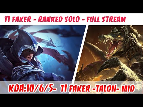 [10/6/5]-[Double Kill]-Faker Talon VS Renekton MIDDLE