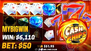 Cash Chips π΅ Sensational Win! x122 in Cash Chips Slot! πΈ My Big Win - $6,110