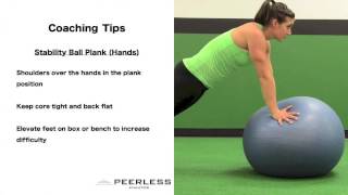 447. Stability Ball Plank (Hands)