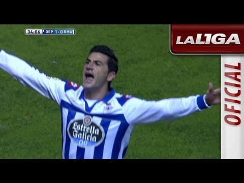 Gol de Riki (1-0) en el Deportivo de La Coruña - Real Madrid