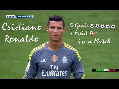 Cristiano Ronaldo ● 5 Goals & 1 Assist in a Match ● Simply Unstoppable ● 1080i HD 