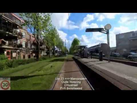 Cab ride RET tram 23 Route May 2020 Beverwaard - Marconiplein