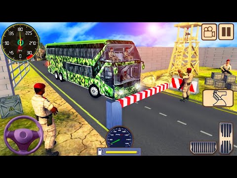 Real Army Bus Driving Simulator 3D - Offroad Transport Soldier Duty Driver - Android GamePlay