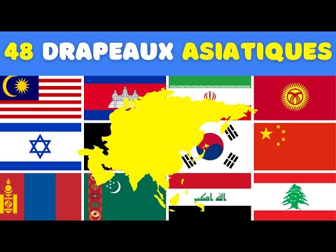 Quiz DRAPEAUX | TOUS les DRAPEAUX d'ASIE🌎🚩| Toutes difficultés.