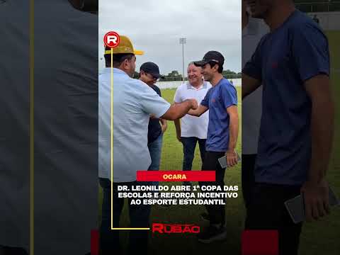 Prefeito Dr. Leonildo abre 1ª Copa das Escolas de Ocara no Estádio Serenão