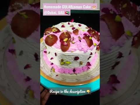 Homemade 1/2kg Gulabjamun Cake🎂(❌Baking pwd ❌ Soda, Less Oil)@Dubai,UAE Bake with Senthil Balaji👨‍🍳