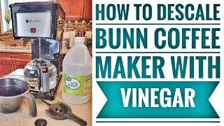 HOW TO DESCALE Bunn Speed Brew Classic /  Velocity GRB Coffee Maker