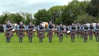 preview picture of video 'Cullybackey Pipe Band - Newcastle 2012'