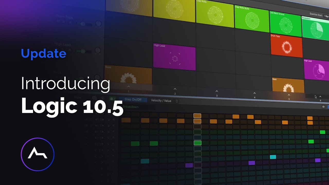 Logic Pro X 10.5 update - Live Loops, Sampler/Quick Sampler, Step Sequencer, Drum Machine Designer - YouTube