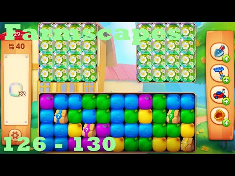 Farmscapes Level 126 - 130 HD Gameplay Walkthrough |  3 - match game | android | ios | pc | app