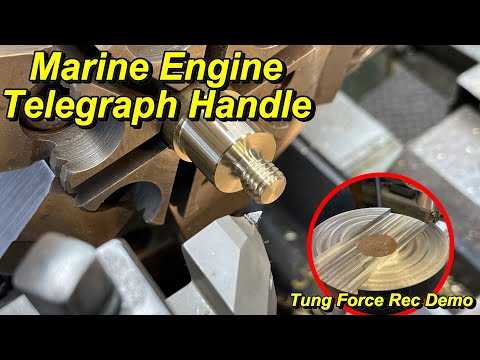 SNS 336: Machining a Bronze Telegraph Handle, Tung Force Rec Insert Mill, Bandsaw Blade Change