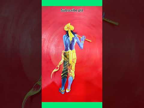 krishna #acrylic #painting #short #hashtag #shortvideo