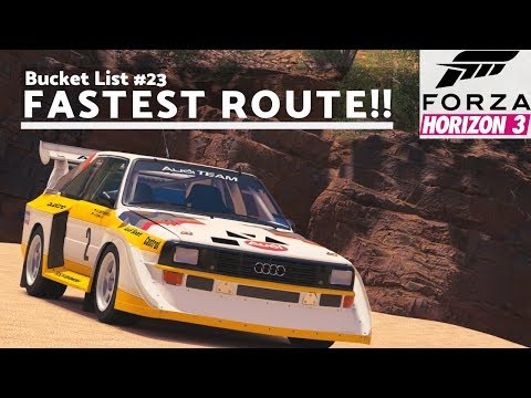 Forza Horizon 3. Bucket List #23: Forge your own path to city in the Audi #2 Sport Quattro (Fastest)