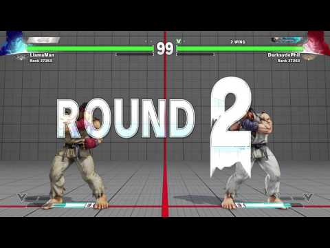 SFV 1st Online Play pt22: Ryu vs. Guy Who Can't Get Moves To Come Out