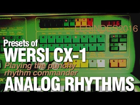 WERSI CX-1 ANALOGUE RHYTHM MACHINE // Preset Rhythms