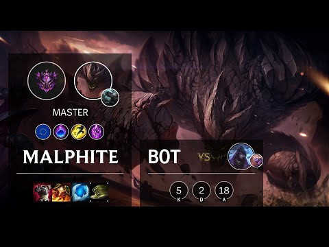 Malphite Bot vs Aphelios - EUW Master Patch 10.13