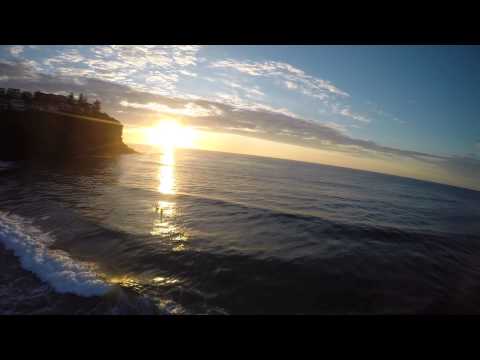 Surfing Bilgola Beach