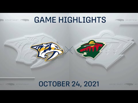 NHL Highlights | Predators vs. Wild - Oct. 23, 2021