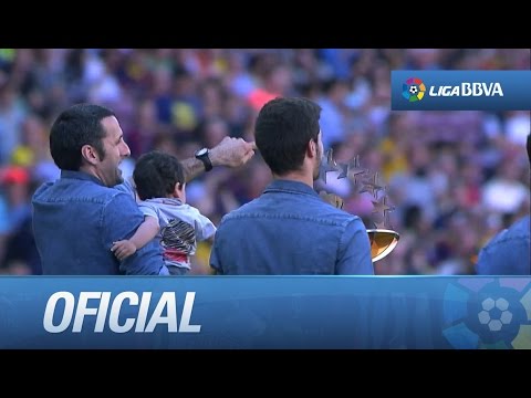 Homenaje al equipo de hockey del FC Barcelona por ganar la Euroliga