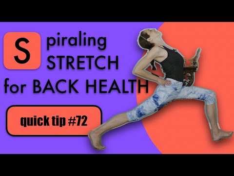 Quick Tip #72: SPIRALING STRETCH for BACK HEALTH #gyrokinesis #backhealth