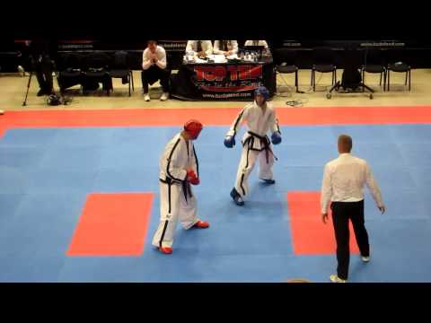 ITF World Cup Brighton 2012 - Mens Team Sparring - Canada vs Germany (ITF Taekwon-do)