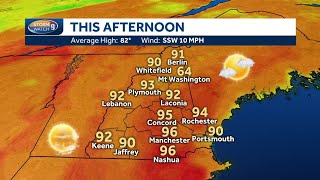 3rd day of highs in 90s expected for Manchester, Nashua, Concord