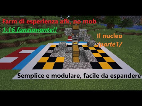Minecraft|Farm di esperienza no mob facile da costruire-parte1 /il nucleo/