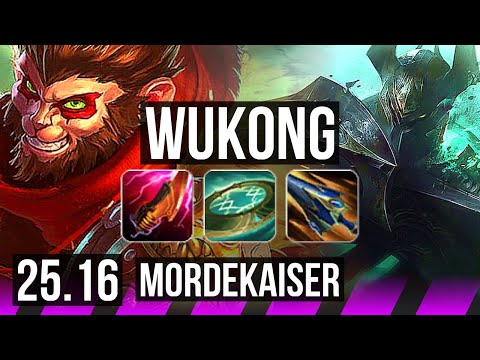 WUKONG & Ashe vs MORDEKAISER & Senna (SUP) | KR Master | 25.16