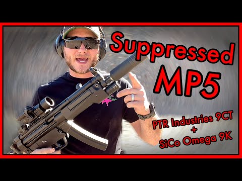 Shooting the PTR Industries 9CT Suppressed | MP5 Clone | SilencerCo Omega 9K | 9x19