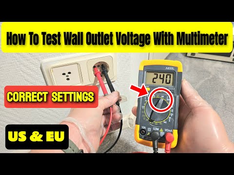 How To Test Wall Outlet Voltage 110V-240V Using a Multimeter // Step By Step Guide EU And US PLUG