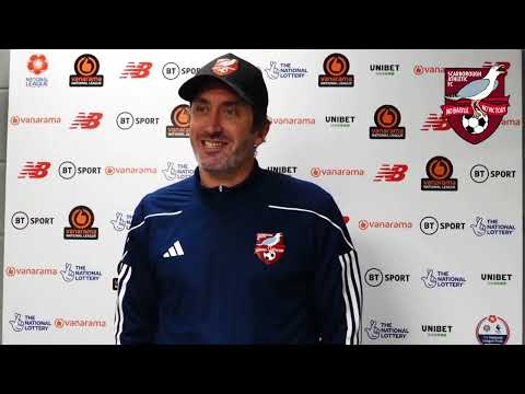 POST MATCH PRE-SEASON INTERVIEW - Jono Greening vs Tadcaster Albion