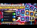 Update Blox Fruits X100 Luck Boost Script V5 KEYLESS SAFE FREE KITSUNE