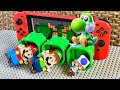 Lego Mario Luigi And Toad Enter The Nintendo Switch To Save Yoshi What S Their Plan Legomario