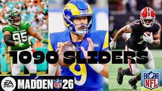 Madden 26- 1090 All Pro Sliders/ Gameplay