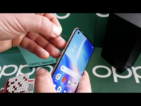 How to put a Sim card and card memory in OPPO Reno 5