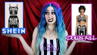 DOLLSKILL VS SHEIN- which is better? 💀 Review&Try On