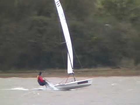 Contender Dinghy Sailing Action
