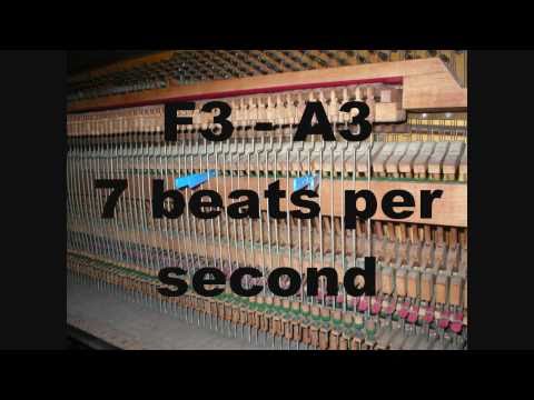 Piano Tuning Temperament 7 - 9 - 11 beats per second