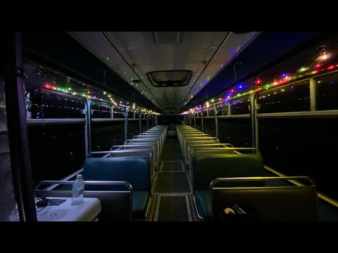 1989 Volvo B10M Interior walk through with RGB LED’s on.