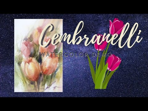 Tulip - Watercolor/Aquarela - Demo (WITH AUDIO)