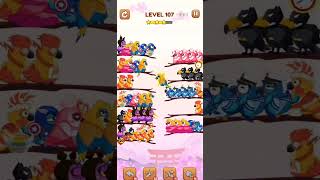 BIRD SORT 2 COLOR PUZZLE GAME🐦      LEVEL 107
