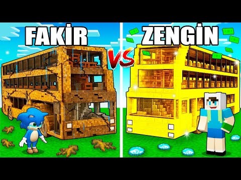 FAKİR BEBEK SONİC VS ZENGİN ENES OTOBÜS KAPIŞMASI  😨 Minecraft