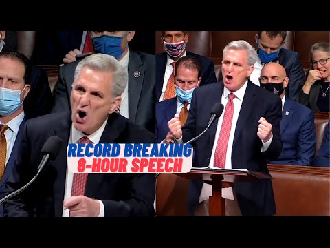 Excerpts of McCarthy record breaking 8 hours speech, against tax and social spending bill