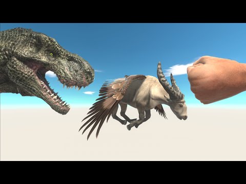 The Rotating fist throws the every Animals towards the blast well - Animal Revolt Battle Simulator