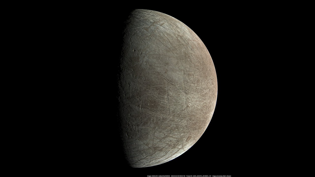 Nuevos hallazgos hacen reconsiderar la existencia de geiseres en la luna de Jupiter, Europa