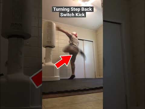 Turning Step Feint Front Leg side kick to the Switch Kick Example #shorts #mma #martialarts