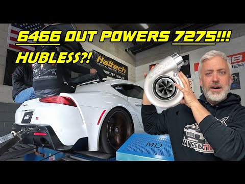 'Hubless' Small Turbo Crushes Big Turbo on Dyno - Apex 64mm vs 72mm Turbocharger Comparison! Supra