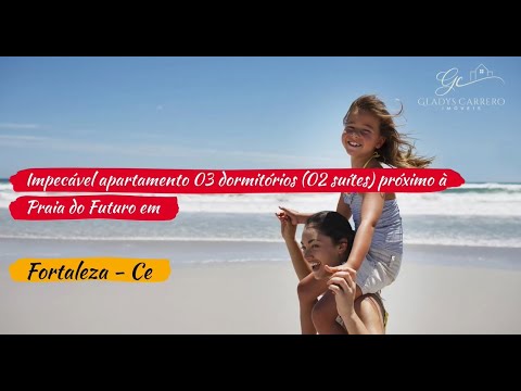 Impecável apartamento 03 dormitórios (02 suítes) próximo à Praia do Futuro em Fortaleza - Ce