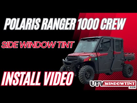 Polaris Ranger 1000 XP window tint install